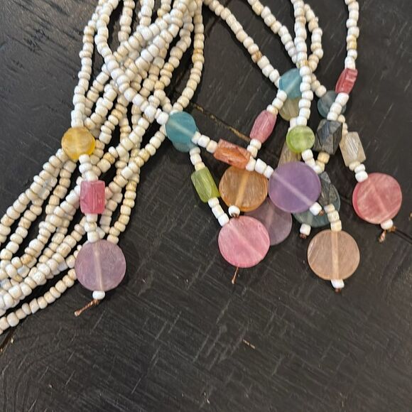 Beachy Boho Multi-Strand Beaded Belt - Picture 4 of 7